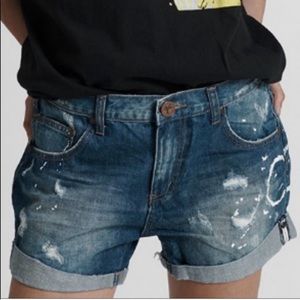 NWT One Teaspoon mismarked denim shorts
